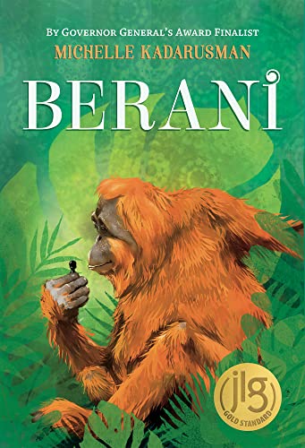 Book cover: "Berani" featuring an orangutan and lush green foliage.