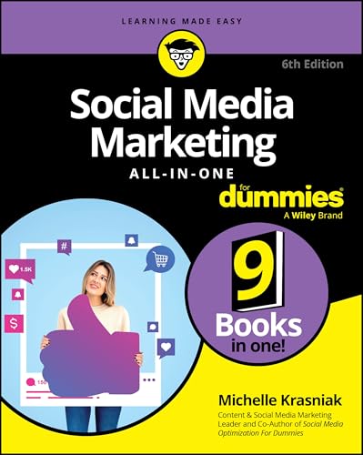 Book cover: "Social Media Marketing All-in-One For Dummies," 6th edition.