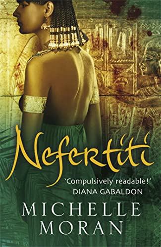 Book cover featuring a woman with golden headdress, titled “Nefertiti.”