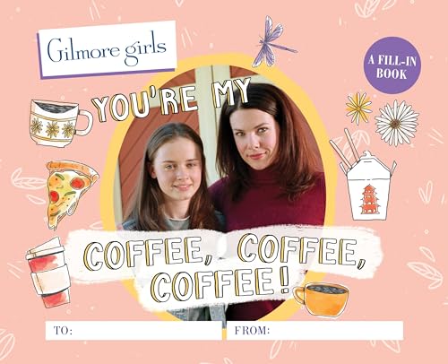 Gilmore Girls fill-in book cover with Lorelai and Rory’s portrait.
