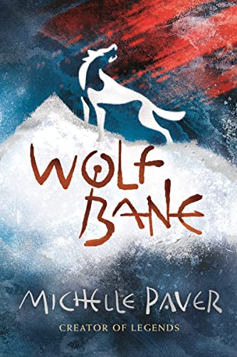 Book cover: "Wolfbane" with a white wolf silhouette on a textured background.