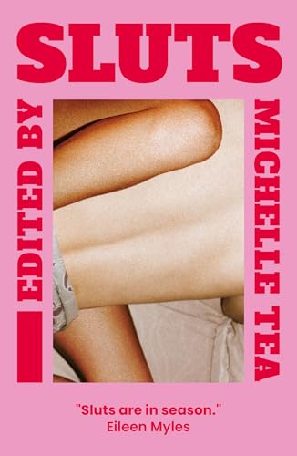 Book cover with pink background, bold red text, and a close-up of human skin.