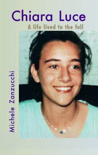 Book cover featuring a portrait of a smiling young woman, Chiara Luce.