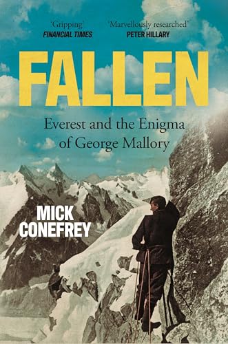 Book cover showing a climber on a snowy mountain with the title Fallen.
