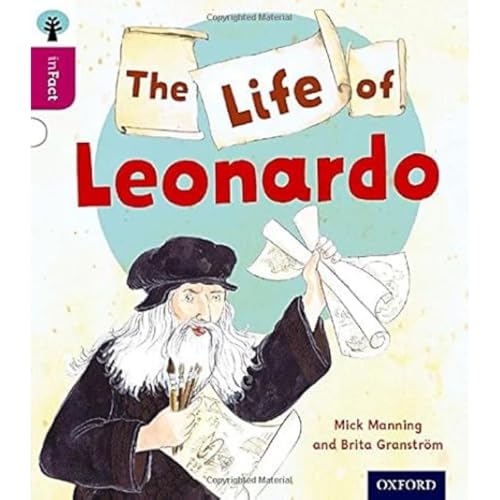 Book cover: “The Life of Leonardo” featuring a portrait of Leonardo da Vinci.