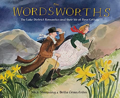 Book cover depicting a couple walking in a hilly, daffodil-filled landscape.
