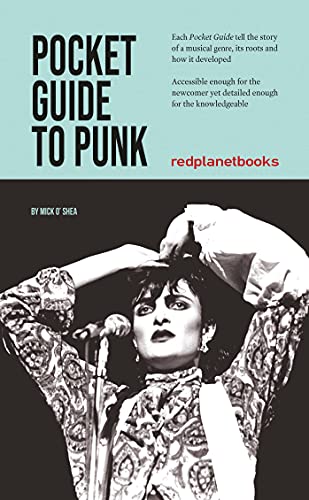 Book cover: "Pocket Guide to Punk" featuring a black and white photo of Siouxsie Sioux.
