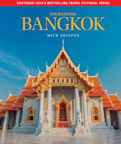 Ornate Thai temple with golden roof and statues, book cover.