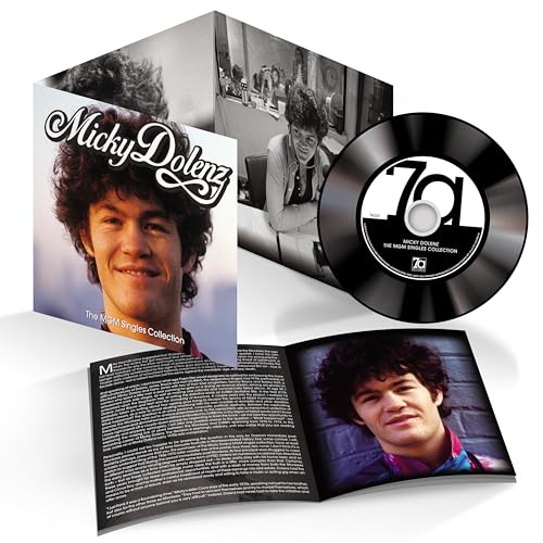 Micky Dolenz MGM Singles Collection CD with booklet and vinyl record image.