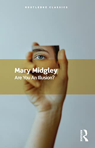 Book cover: hand holding a face, text reads "Are You An Illusion?".