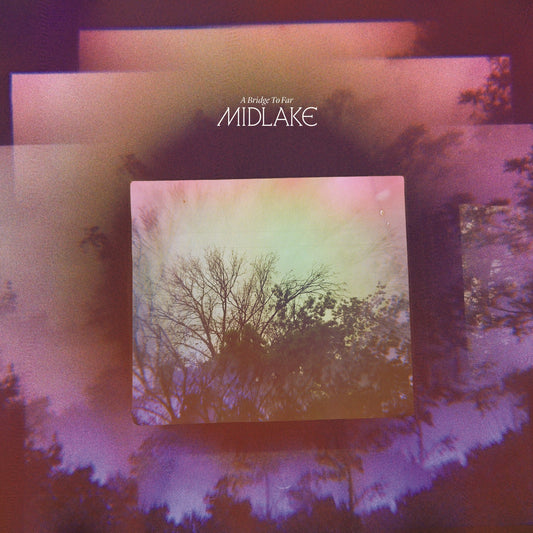 Album cover with layered, hazy purple tree silhouettes and a central bright landscape image.