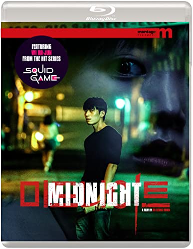 Blu-ray cover for Midnight featuring a man standing on a dark, dimly lit street.