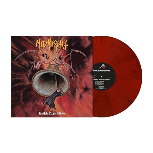 Midnight - Hellish Expectations" vinyl record with dark, illustrated cover art.