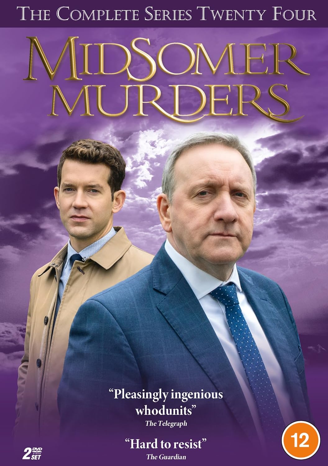 Midsomer Murders Series 24 DVD cover with two male detectives.