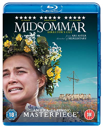 “Midsommar Director’s Cut” Blu-ray cover with a distressed woman and floral crown.