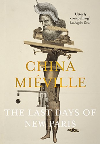 Book cover featuring a surreal collage of a man's head, train, and industrial machinery.