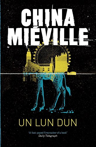 Book cover: giraffe silhouette with London skyline inside, dark blue background.
