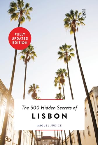 Book cover with palm trees and the title "The 500 Hidden Secrets of Lisbon".