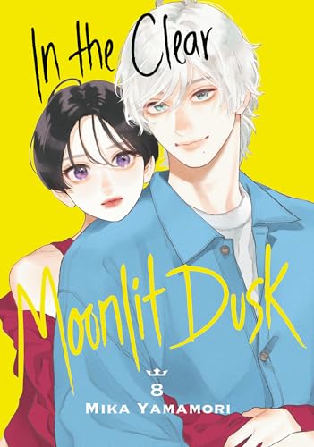 Manga cover featuring a young woman and a man with white hair against yellow.