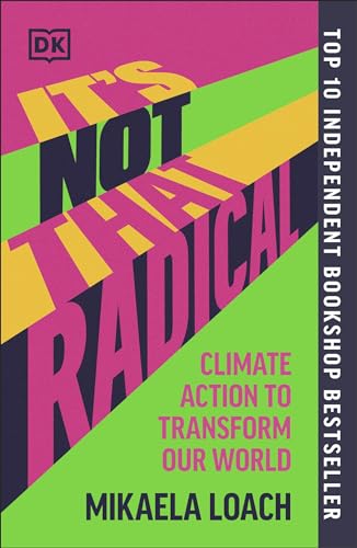 Book cover with bold, angled yellow text on a pink and green background.