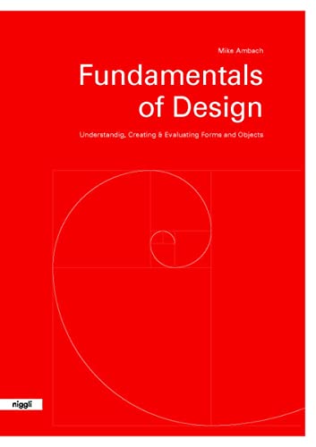 Book cover with red background, white text, and a white golden ratio spiral graphic.