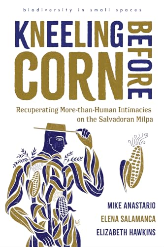 Book cover with stylized illustration of a person and corn stalks.