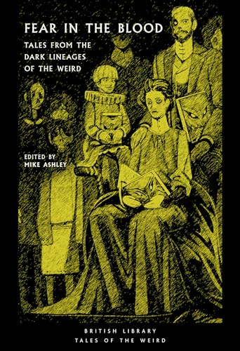 Book cover: "Fear in the Blood," illustrated with a family portrait in yellow tones.