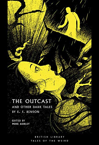 Book cover: a woman looking up at a ghostly figure in darkness.