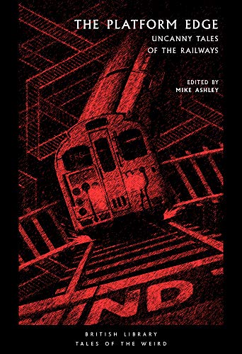 Book cover featuring a red-and-black sketch of a train approaching on dark tracks.