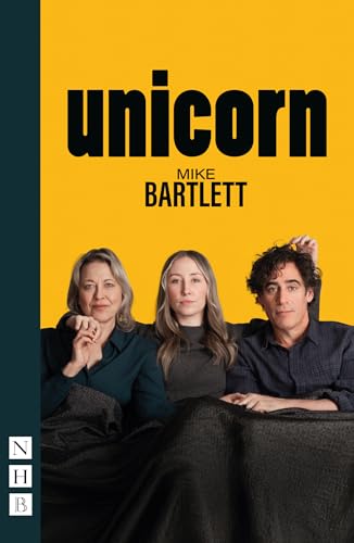 Book cover with title "unicorn" and a photo of three people.