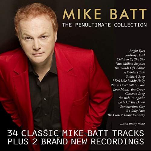 Mike Batt CD cover featuring a man in a red jacket against a black background.