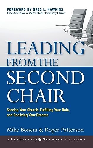 Book cover: "Leading from the Second Chair" with a silver chair image.