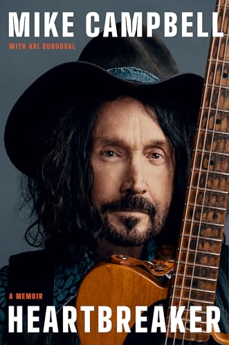 Book cover featuring musician Mike Campbell wearing a hat and holding a guitar.