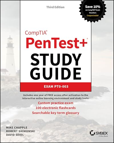 CompTIA PenTest+ Study Guide, third edition, exam PT0-003 cover.