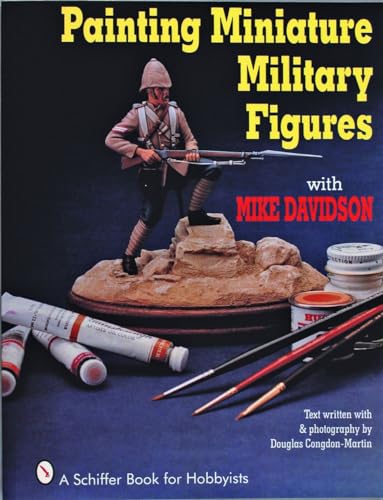 Book cover showing a painted miniature soldier with painting supplies.