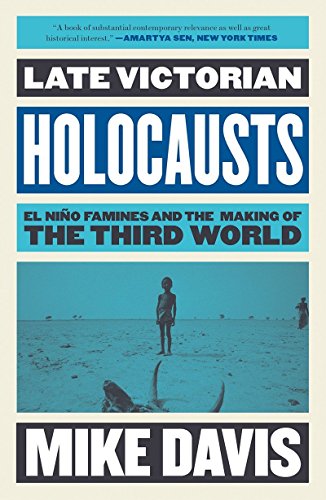 Book cover with title “Late Victorian Holocausts” and a desert landscape.