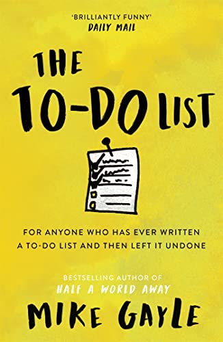 Yellow book cover with handwritten title "The To-Do List" and a checklist drawing.