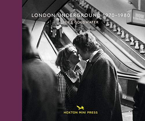 Book cover: 1970s London Underground scene with a couple on an escalator.