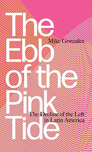 Book cover: "The Ebb of the Pink Tide" with diagonal pink and white lines.