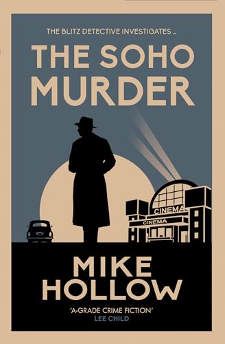 Book cover featuring a silhouette of a man in a hat before a cinema.