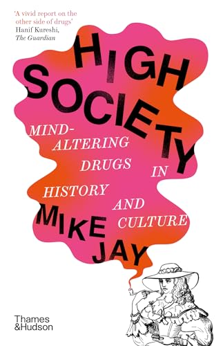 Book cover: "High Society" with abstract pink and orange design, historical illustration.