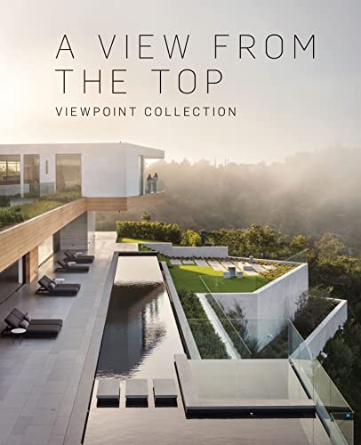 Book cover: modern house with pool overlooking a hilly landscape.