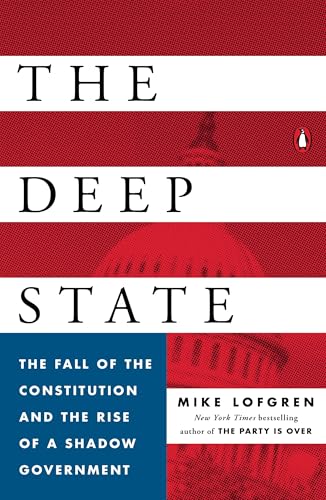 Book cover: "The Deep State" with red, white, and blue stripes, and an eye.