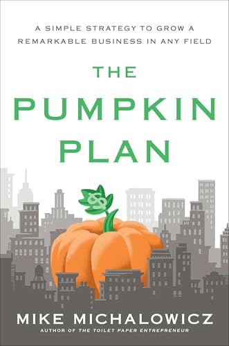 Book cover: "The Pumpkin Plan" with pumpkin and city skyline.