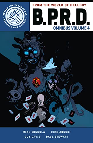 B.P.R.D. Omnibus Volume 4 cover with monster illustration and text.