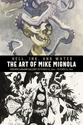 Book cover featuring gothic artwork by Mike Mignola, with skulls and figures.