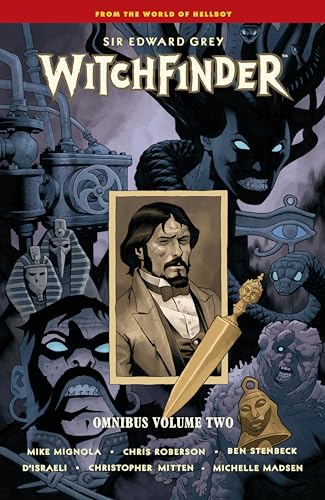 Comic book cover: “Witchfinder Omnibus Volume 2” featuring a man and monstrous figures.