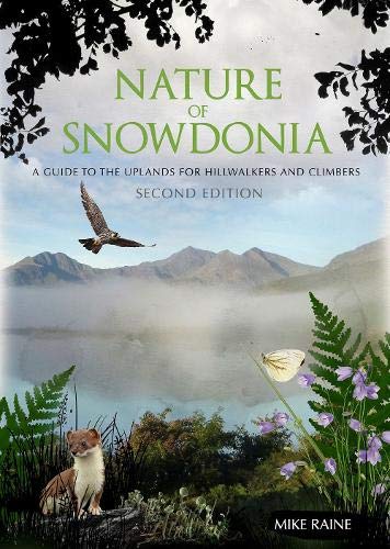 Book cover featuring Snowdonia landscape, wildlife, and the title "Nature of Snowdonia".