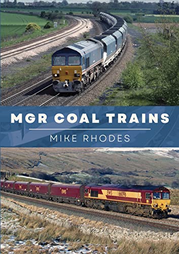 Book cover featuring a blue and red coal train on railway tracks.