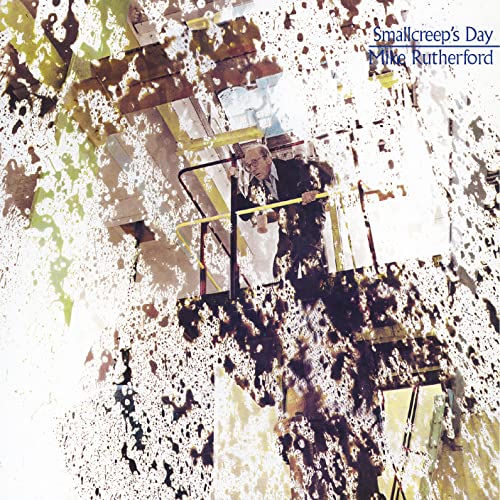 CD cover for Mike Rutherford’s “Smallcreep’s Day” featuring a man in a factory.